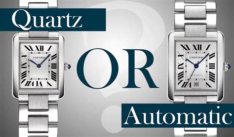 cartier quartz vs automatic|cartier tank quartz movements.